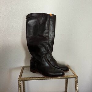 Vintage FRYE Chocolate Brown Riding Boots Size 9